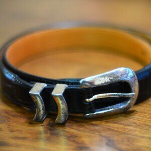 Onyx by Brighton Men's Belt Black Leather Made in the USA